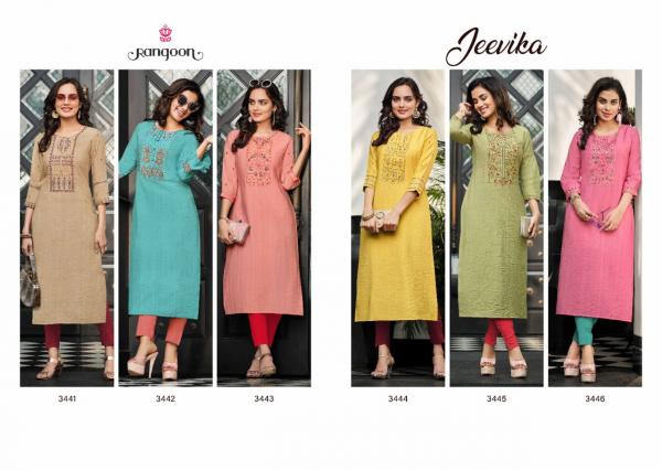 Rangoon Jeevika Designer Embroidery Kurti 